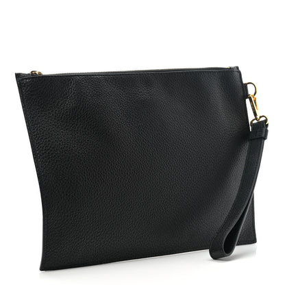 Versace Grained Calfskin La Medusa Pouch Black 4 of 10