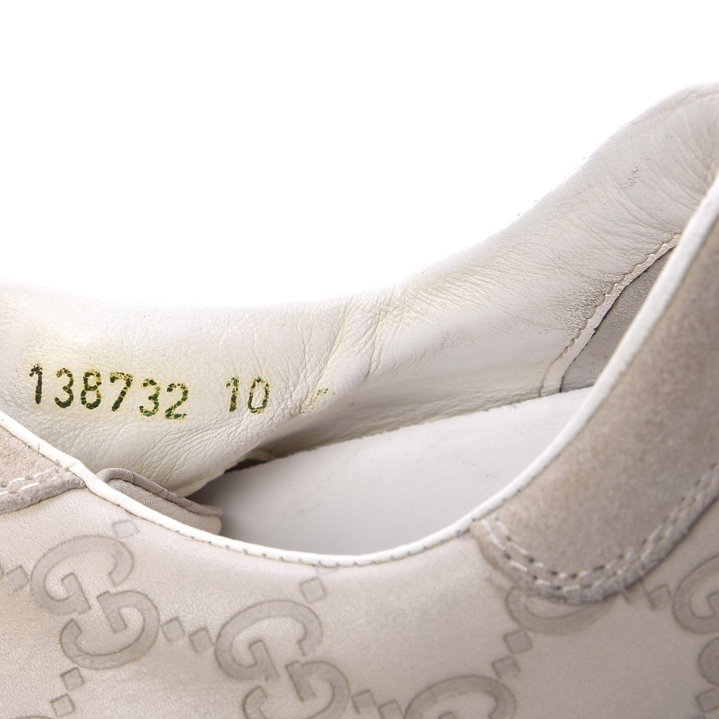 Guccissima Web Mens Sneakers 10 White