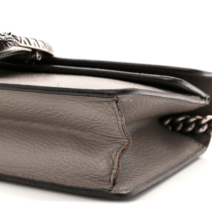 Gucci Dollar Calfskin Enamel Small Dionysus Shoulder Bag Dusty Grey Electric Blue 10 of 11