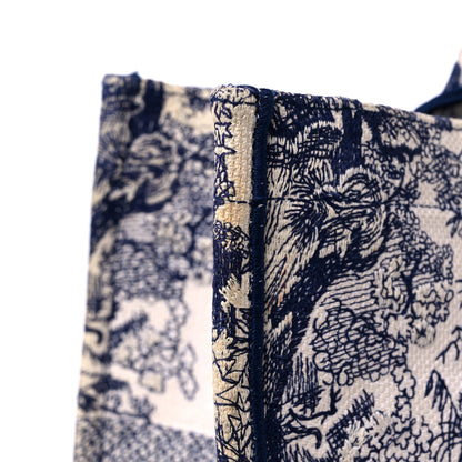 Christian Dior Canvas Embroidered Large Dioriviera Toile De Jouy Book Tote Blue 16 of 16