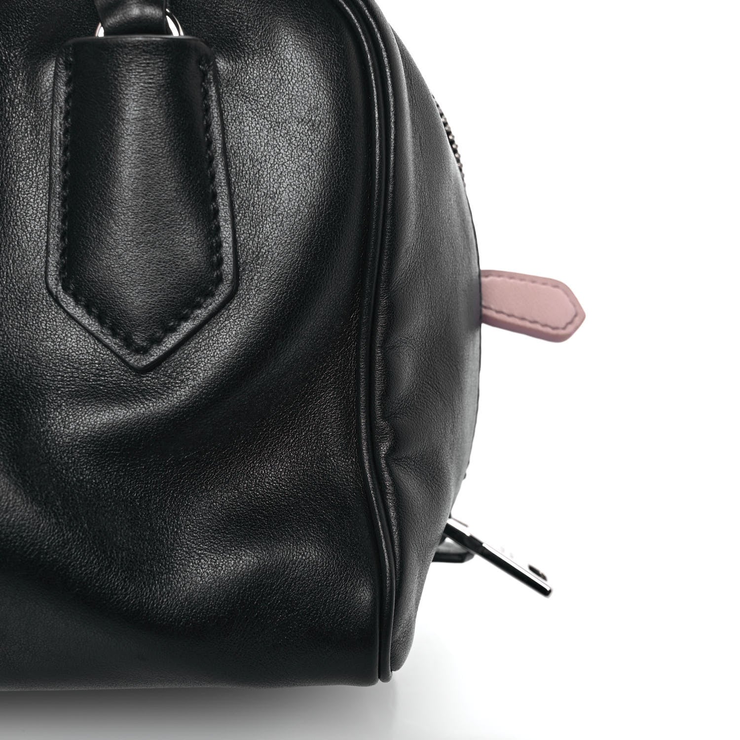 Prada Soft Calf Small Inside Tote Black Mughetto 9 of 9