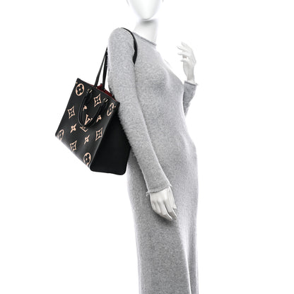 Louis Vuitton Empreinte Monogram Giant Onthego MM Black Beige 2 of 10