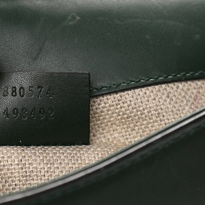 Gucci Calfskin Small Lady Web Shoulder Bag Green 7 of 10