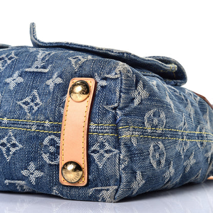 Louis Vuitton Monogram Denim Baggy PM Blue 8 of 10