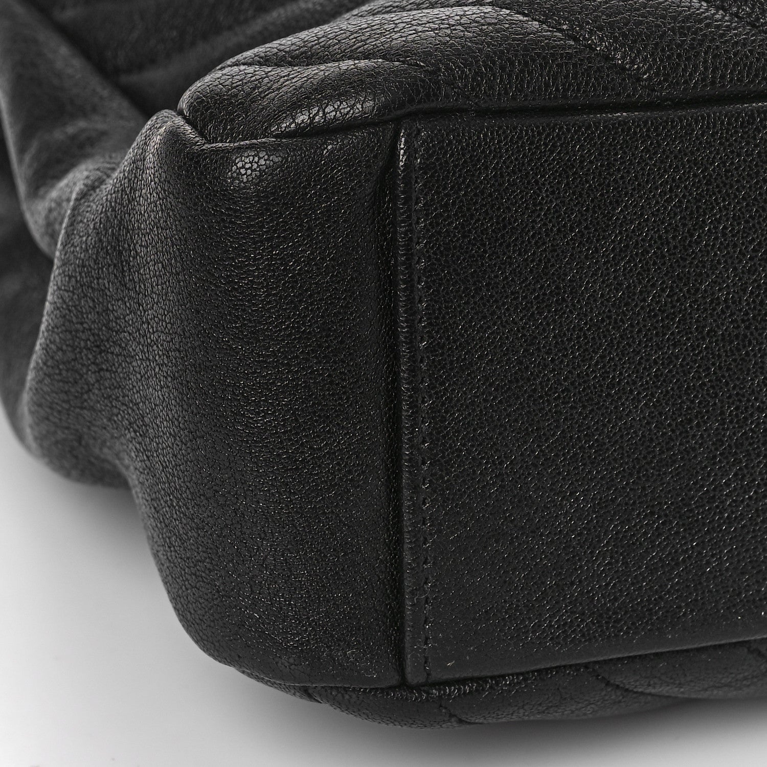 Saint Laurent Sheepskin Matelasse Chevron Monogram Large College Satchel Black 7 of 8