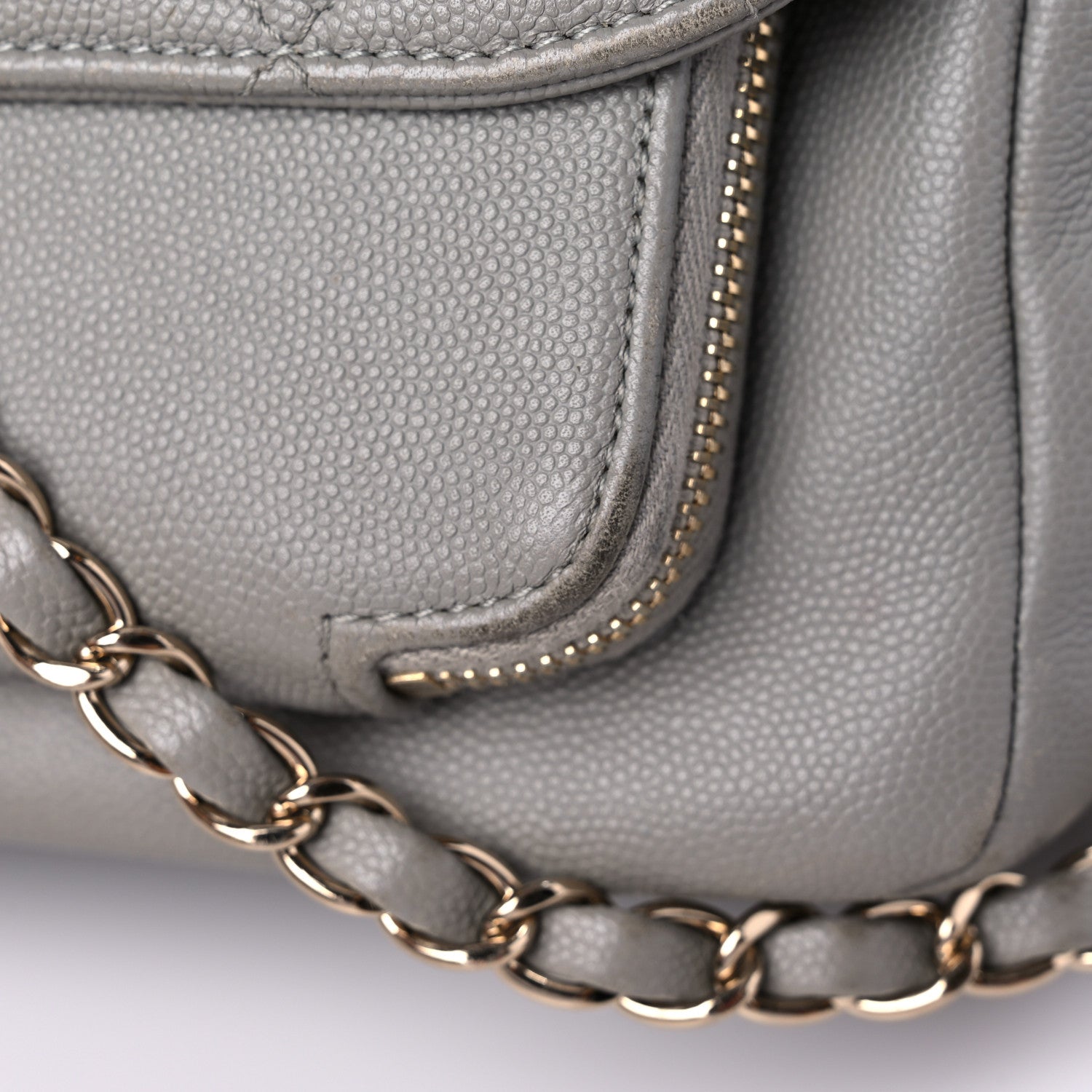 Chanel Caviar Quilted Large Business Affinity Flap Grey 15 of 23
