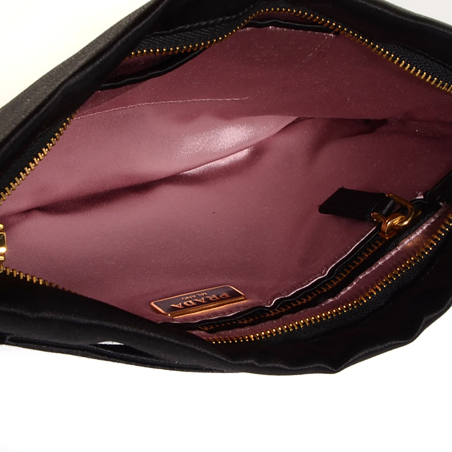 Satin Evening Clutch Black