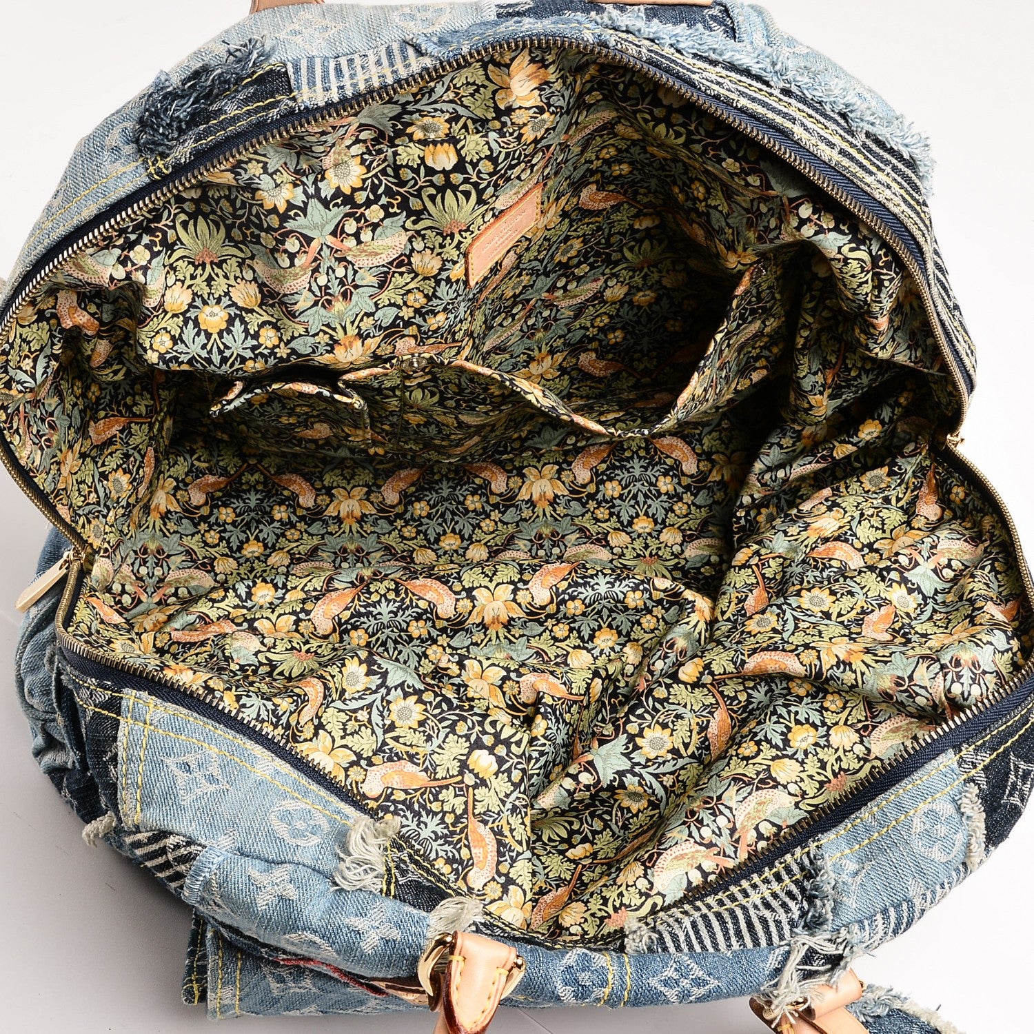 Louis Vuitton Denim Patchwork Bowly Blue 5 of 6