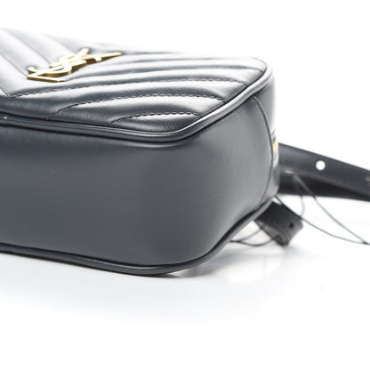 Saint Laurent Calfskin Matelasse Monogram Lou Belt Bag Smog 10 of 12