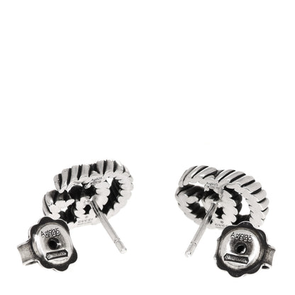 Gucci Sterling Silver Torchon Double G Earrings 5 of 5