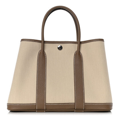 Hermes Twill D Negonda Garden Party 36 MM Tote Beton Etoupe 1 of 6
