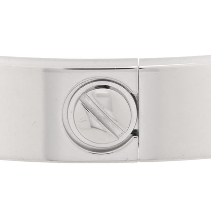 Cartier 18K White Gold 4 Diamond Love Bracelet 17 4 of 8