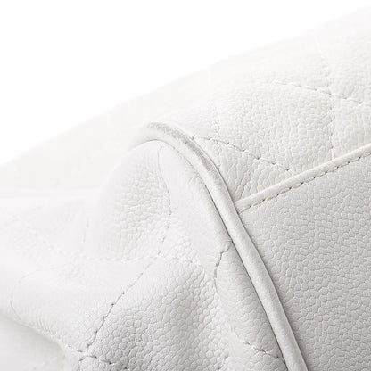 Chanel Caviar Quilted Timeless Accordion Flap White 14 of 15