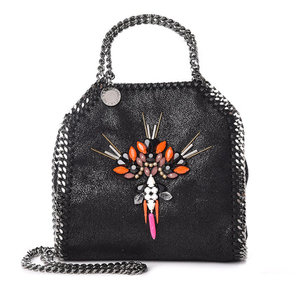 Stella McCartney Shaggy Deer Embellished Tiny Falabella Tote Black 1 of 9