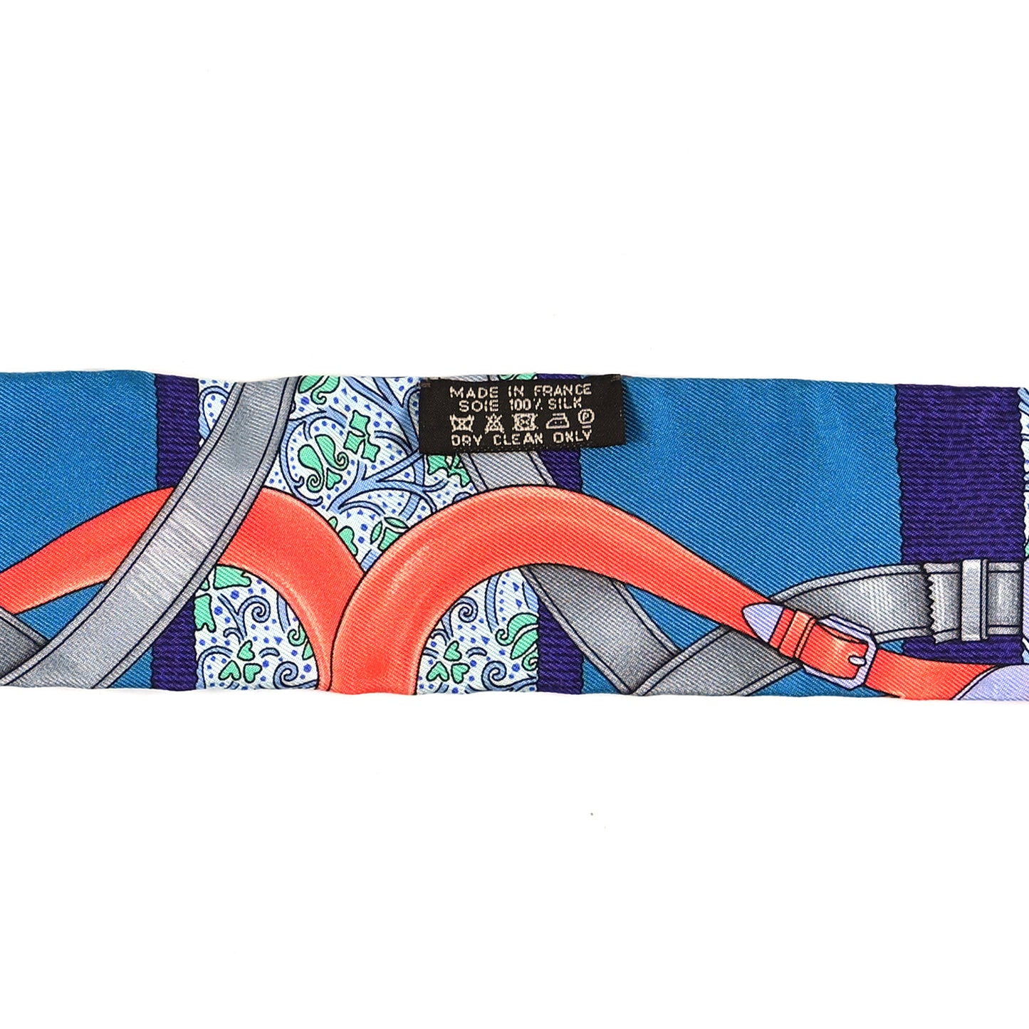 Silk Grand Manege Fleuri Twilly Vert Cobalt Corail