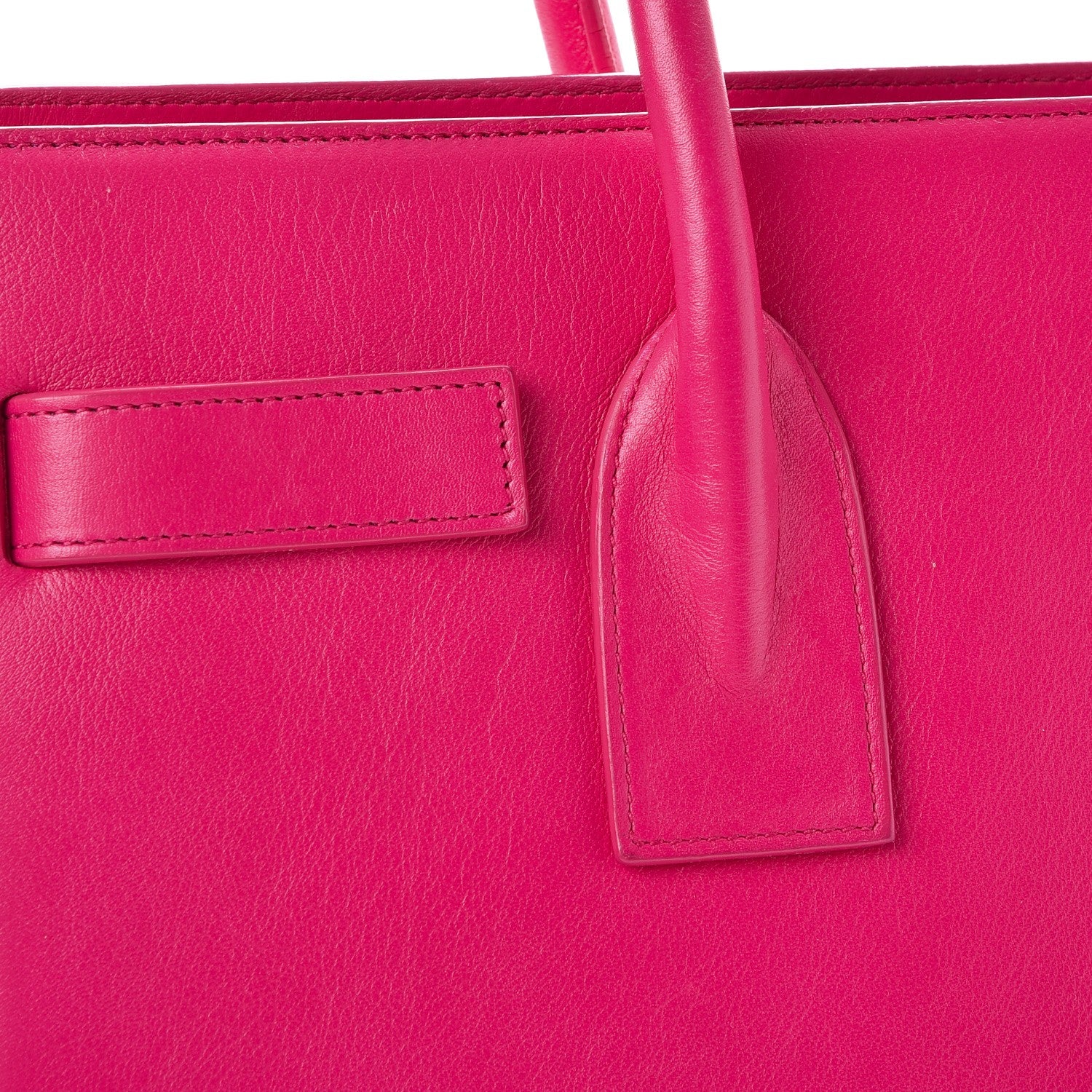 Saint Laurent Calfskin Small Sac De Jour Bubblegum 10 of 10