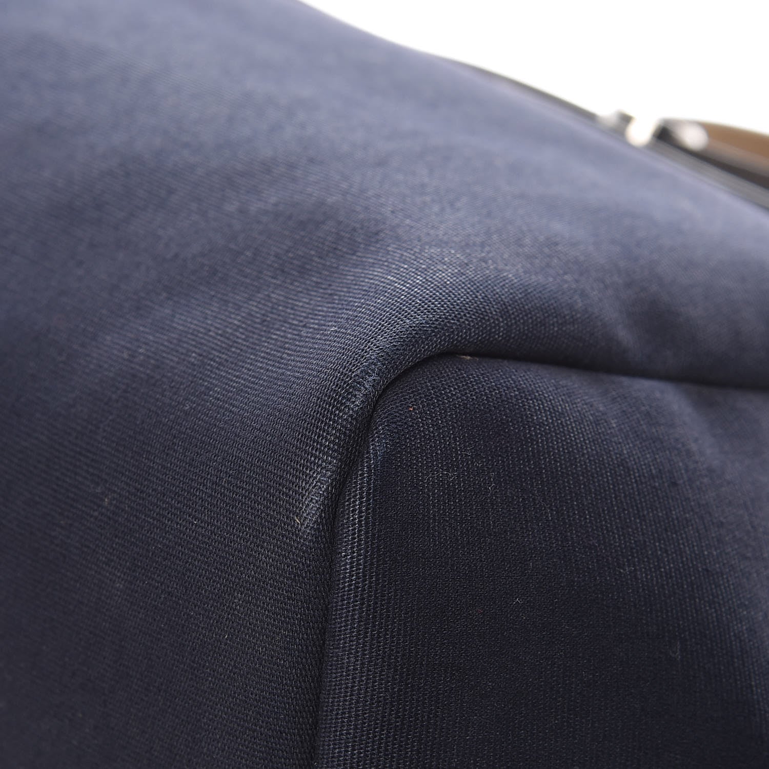Hermes Toile Vache Hunter Herbag Cabas MM Bleu Marine 11 of 23