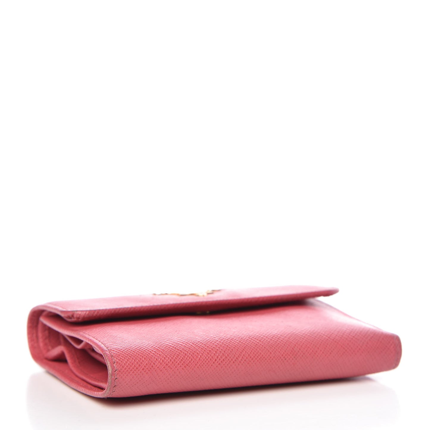 Saffiano Metal Flap Wallet Peonia
