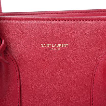 Saint Laurent Calfskin Small Sac De Jour Lipstick Fuchsia 9 of 16