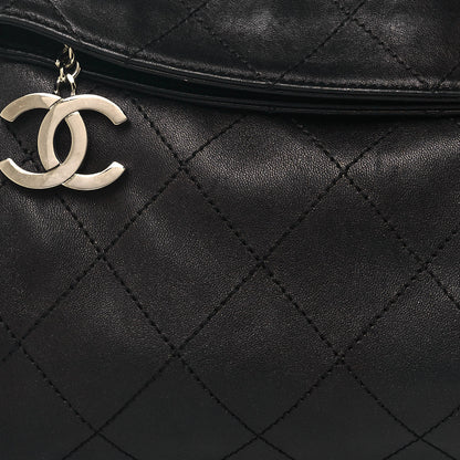 Chanel Lambskin Stitched Medium Ultimate Soft Tote Black 8 of 12