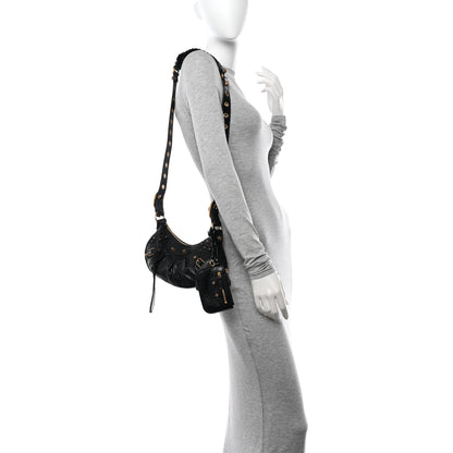 Balenciaga Agneau Arena Le Cagole Shoulder Bag XS Black 2 of 10