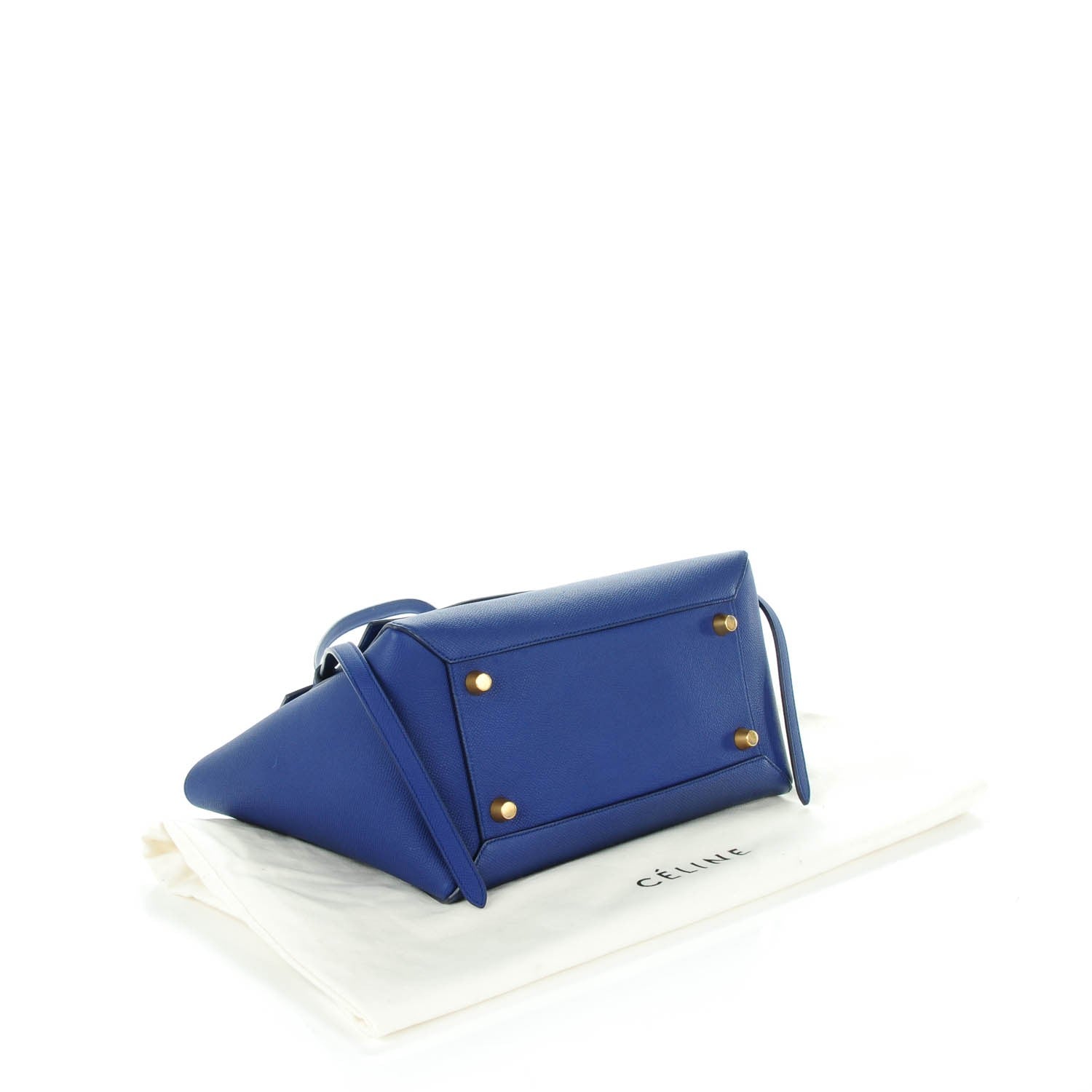 Celine Grained Calfskin Small Belt Bag Indigo 4 of 7