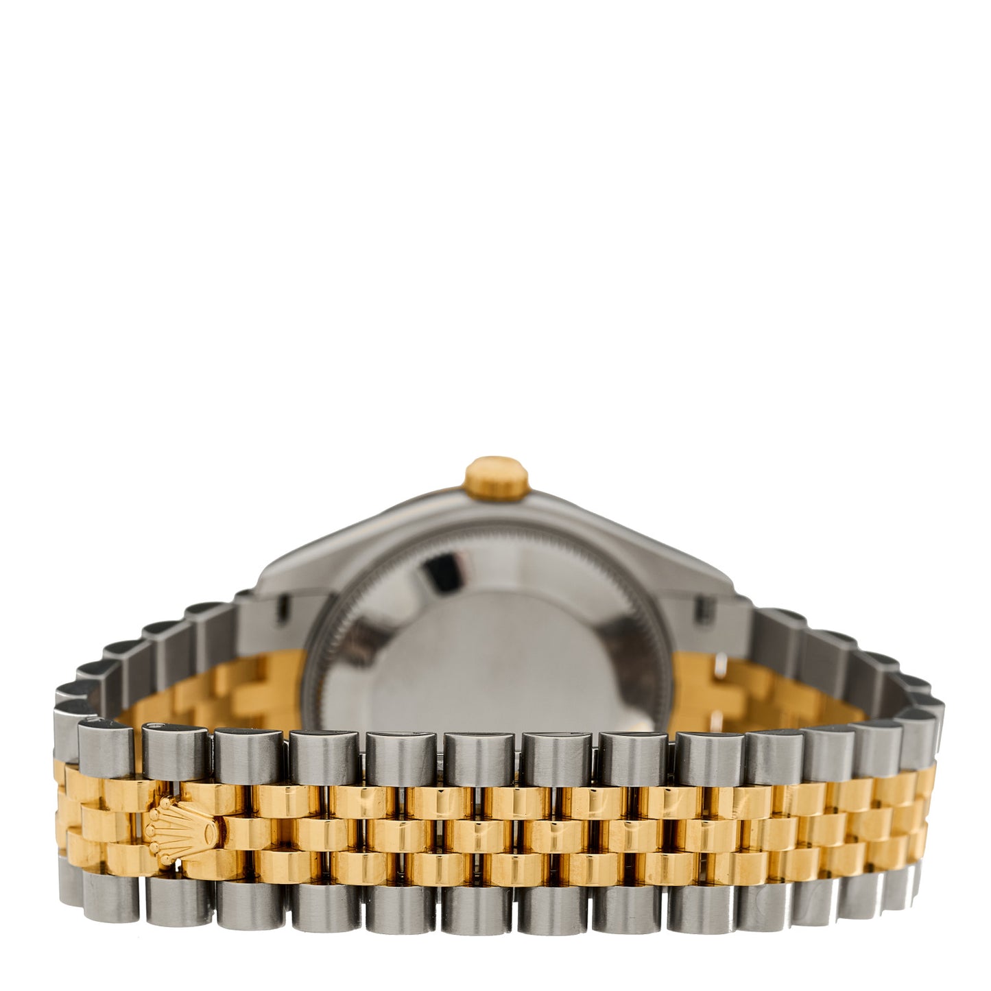 Stainless Steel 18K Yellow Gold Diamond 31mm Oyster Perpetual Datejust Watch Dark Grey Roman 278243