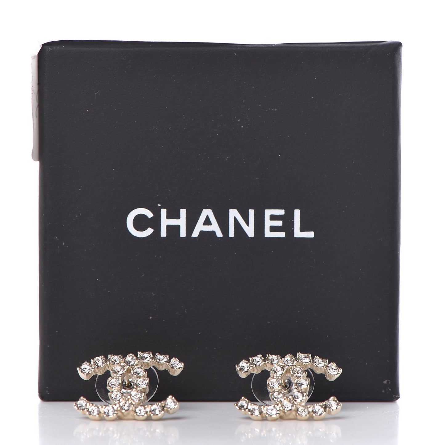 Crystal CC Earrings Gold