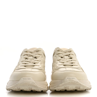 Gucci Calfskin Logo Womens Rhyton Sneakers 37 Ivory 3 of 10