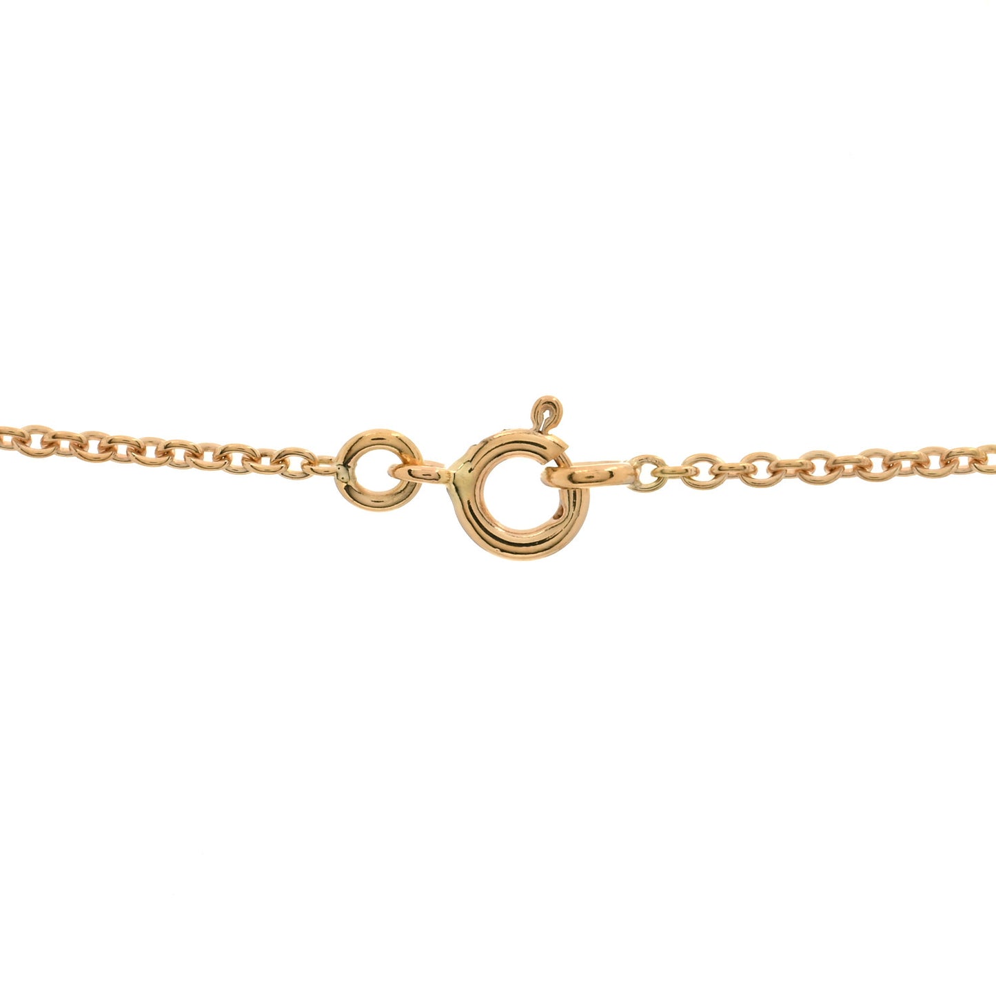 18K Rose Gold Diamond Constance Amulette Pendant Necklace