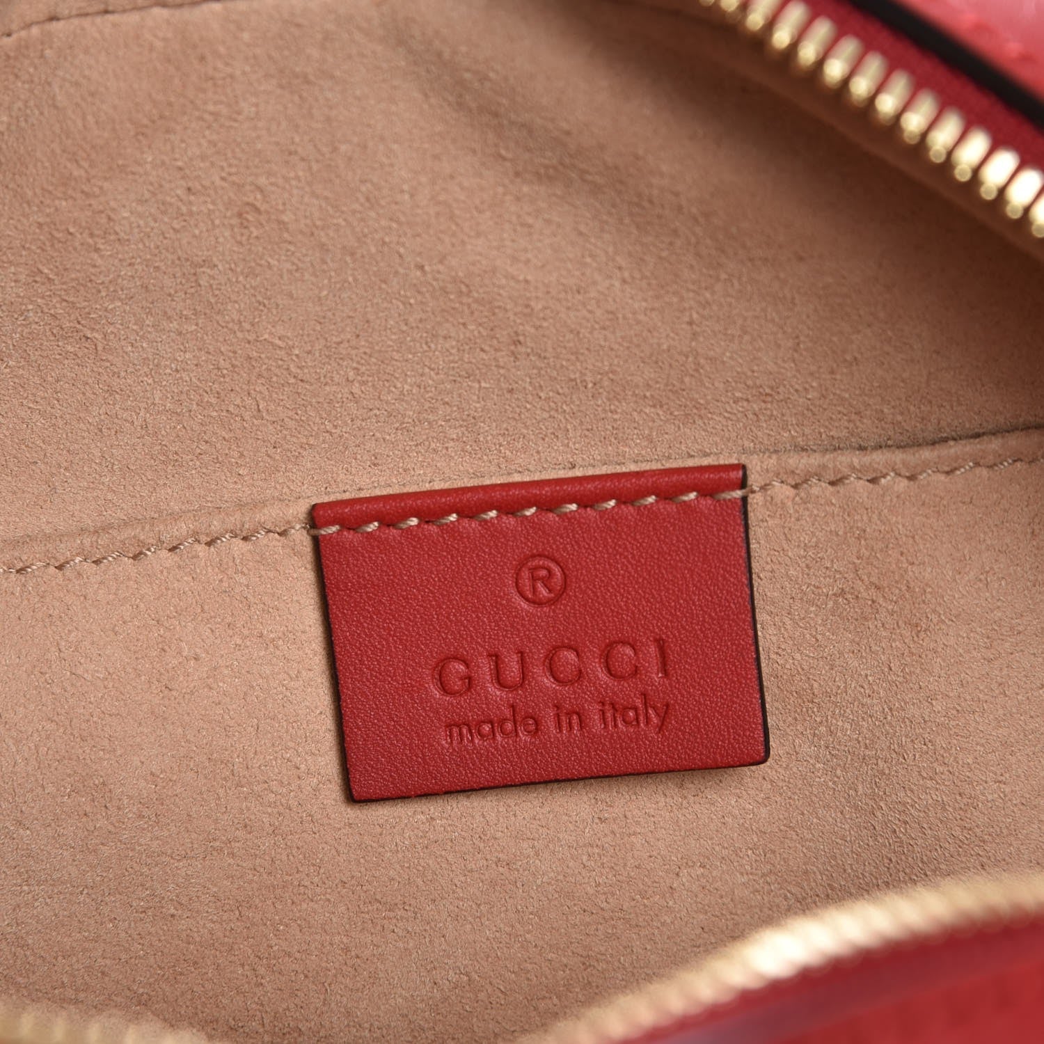 Gucci GG Supreme Monogram Blooms Mini Chain Shoulder Bag Beige Blue Navy Hibiscus Red 6 of 7