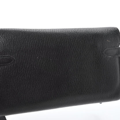Hermes Chevre Mysore Kelly Longue Wallet Black 10 of 16