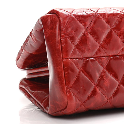 Chanel Glazed Calfskin Quilted Medium Just Mademoiselle Red 9 of 10