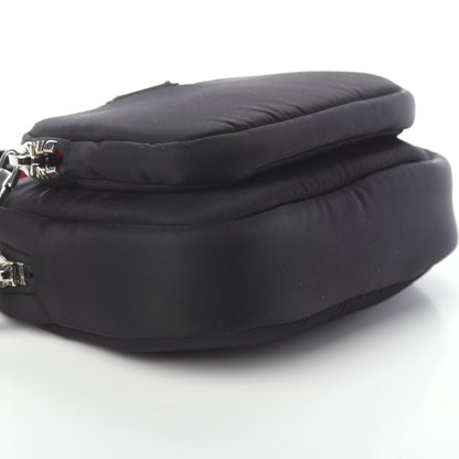Prada Tessuto Nylon Pocket Wristlet Pouch Black Fuoco 4 of 5