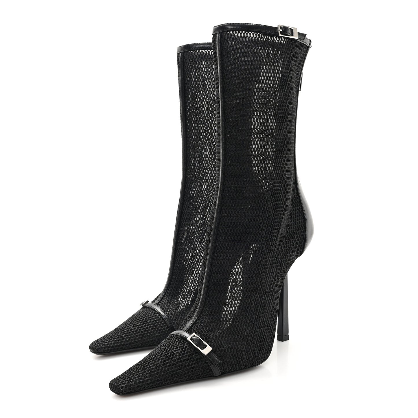 Elba Applique Tulle Aston 115 Boots 37.5 Black