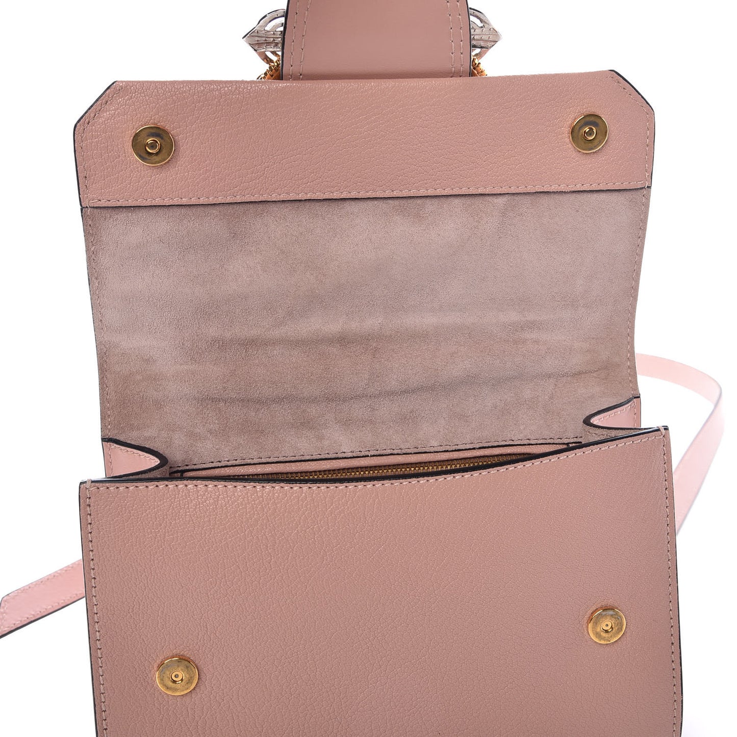Goatskin Madras Soft Calfskin Crystal Embellished Shoulder Bag Orchidea
