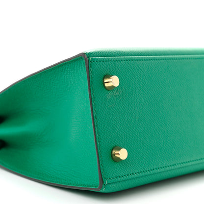 Hermes Epsom Kelly Sellier 25 Vert Jade 9 of 12