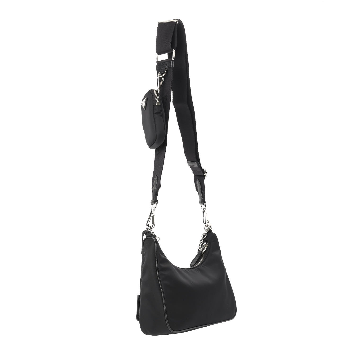 Prada Nylon Re-Edition 2005 Shoulder Bag Black 3 of 12
