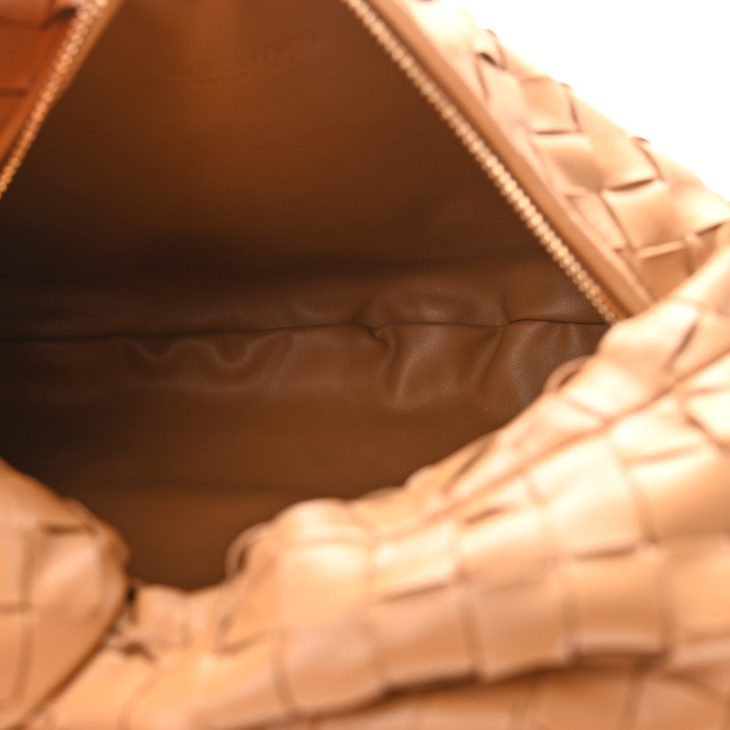 Nappa Intrecciato Medium Jodie Caramel