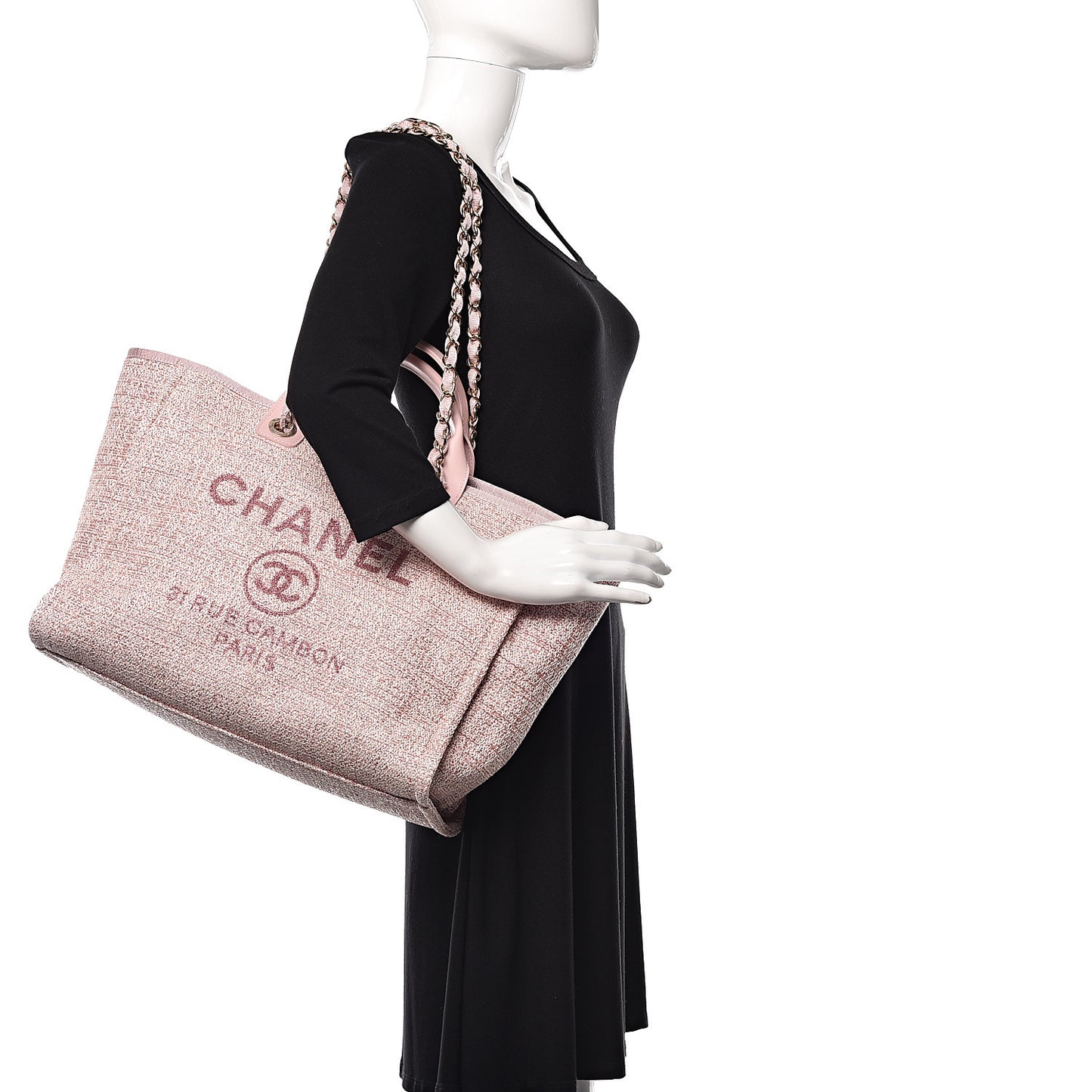 Canvas Large Deauville Tote Pink