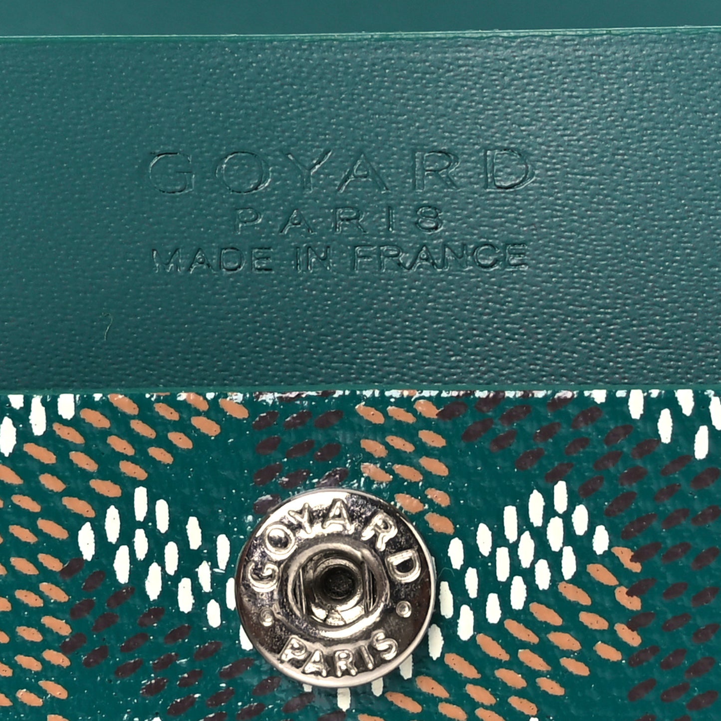 Goyardine Marigny Coin Purse Wallet Green
