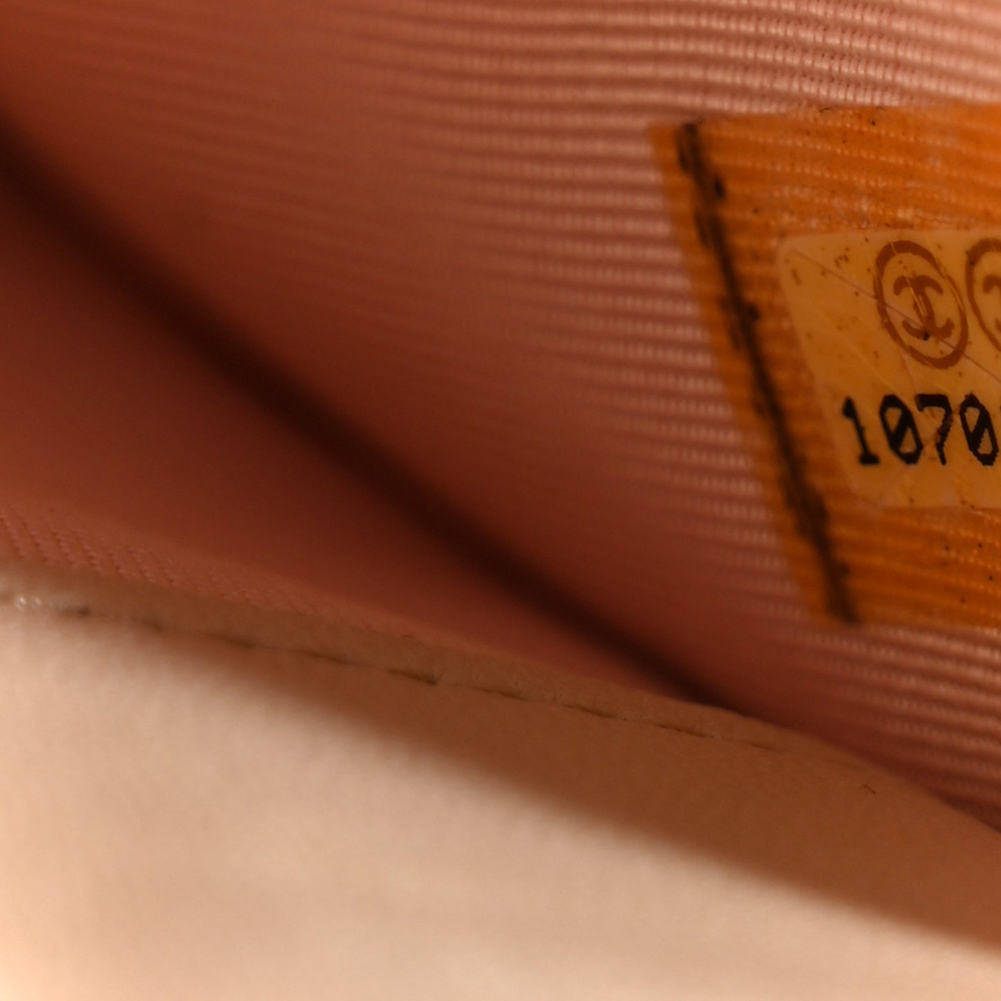 Lambskin Quilted Small Flap Wallet Light Beige