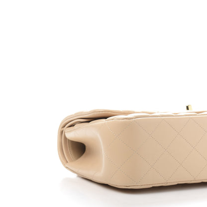Chanel Lambskin Quilted Jumbo Double Flap Beige Clair 10 of 13