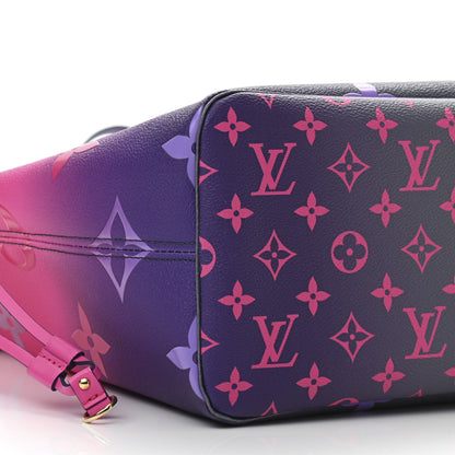 Louis Vuitton Monogram Giant Spring In The City Neverfull MM Midnight Fuchsia 8 of 9