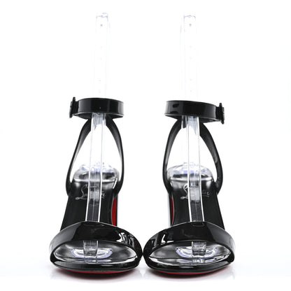 Christian Louboutin Patent Miss Sabina 85 Sandals 38 Black 3 of 9