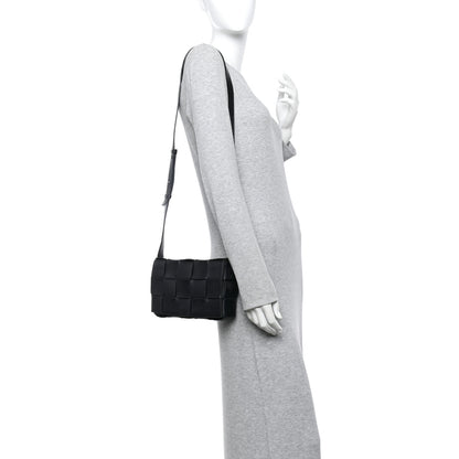 Bottega Veneta Lambskin Maxi Intrecciato Cassette Crossbody Bag Black 2 of 10