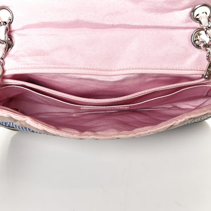 Chanel Jersey Quilted Small Ocean Drive Single Flap Pink Multicolor 4 of 10