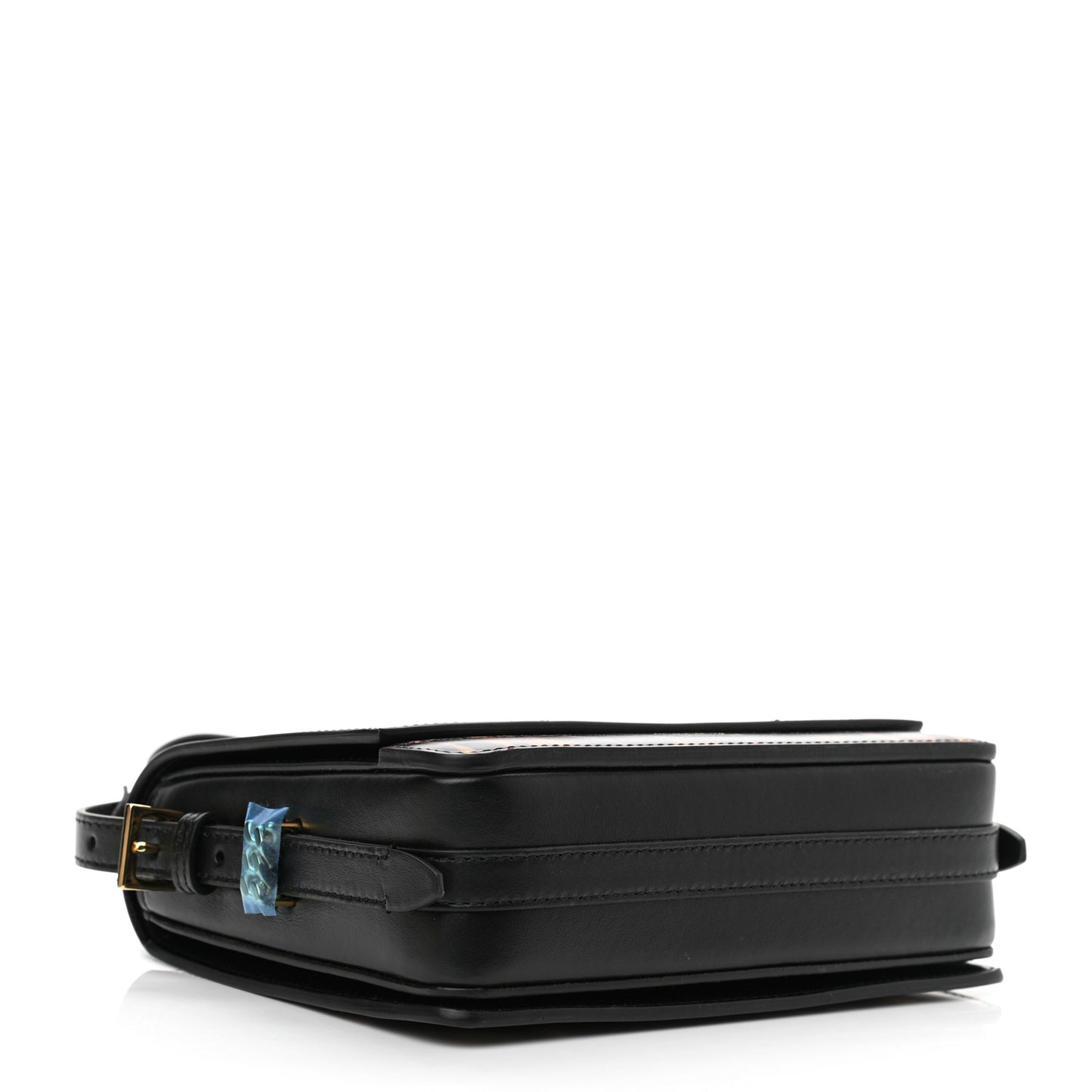Calfskin Leopard Small Grace Bag Black