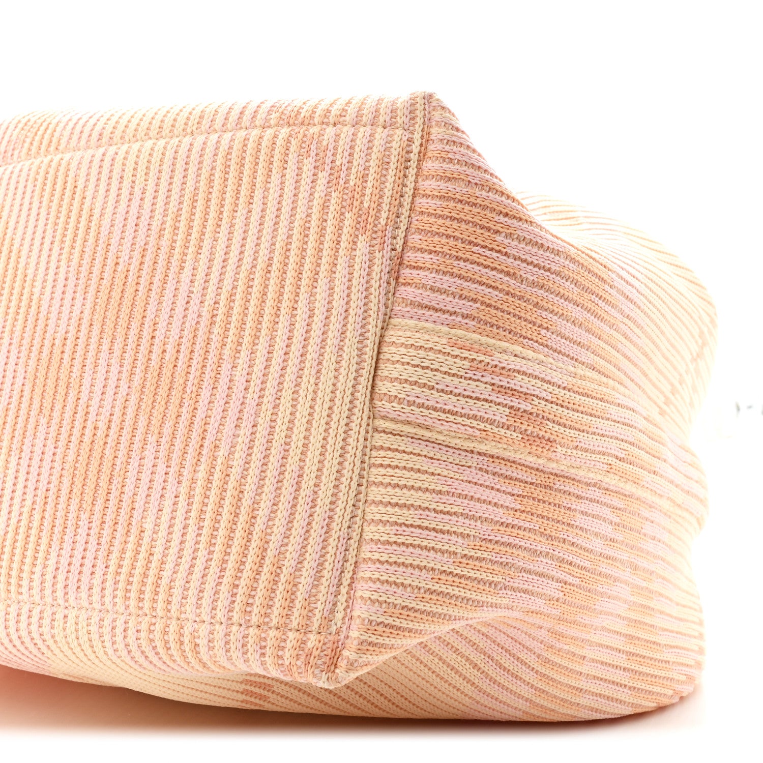 Burberry Canvas Knitted Check Medium Peg Duffle Bag Sherbert 11 of 11