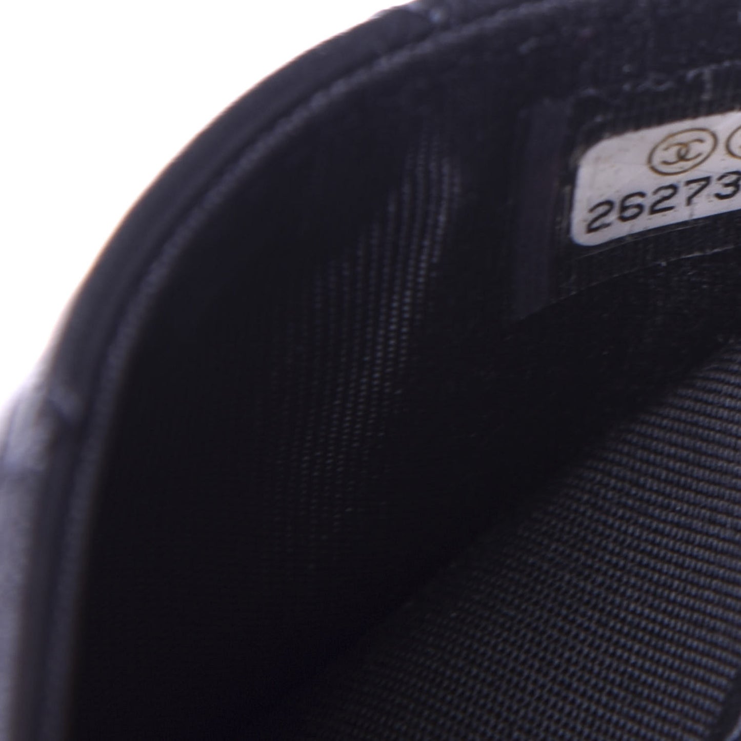 Lambskin Quilted Boy Card Holder Wallet Black